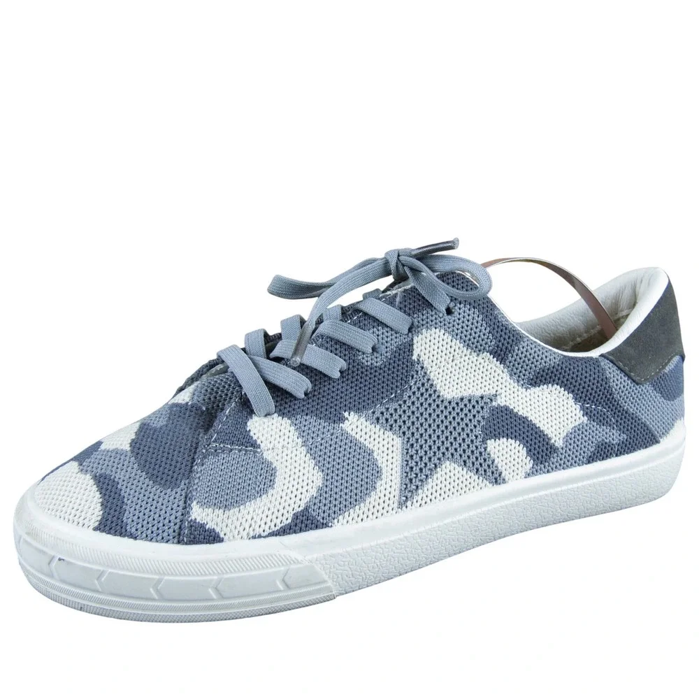 Vintage Havana Fly Women's Gray Camo Knit Sneakers Size 6.5‎ Casual Comfort